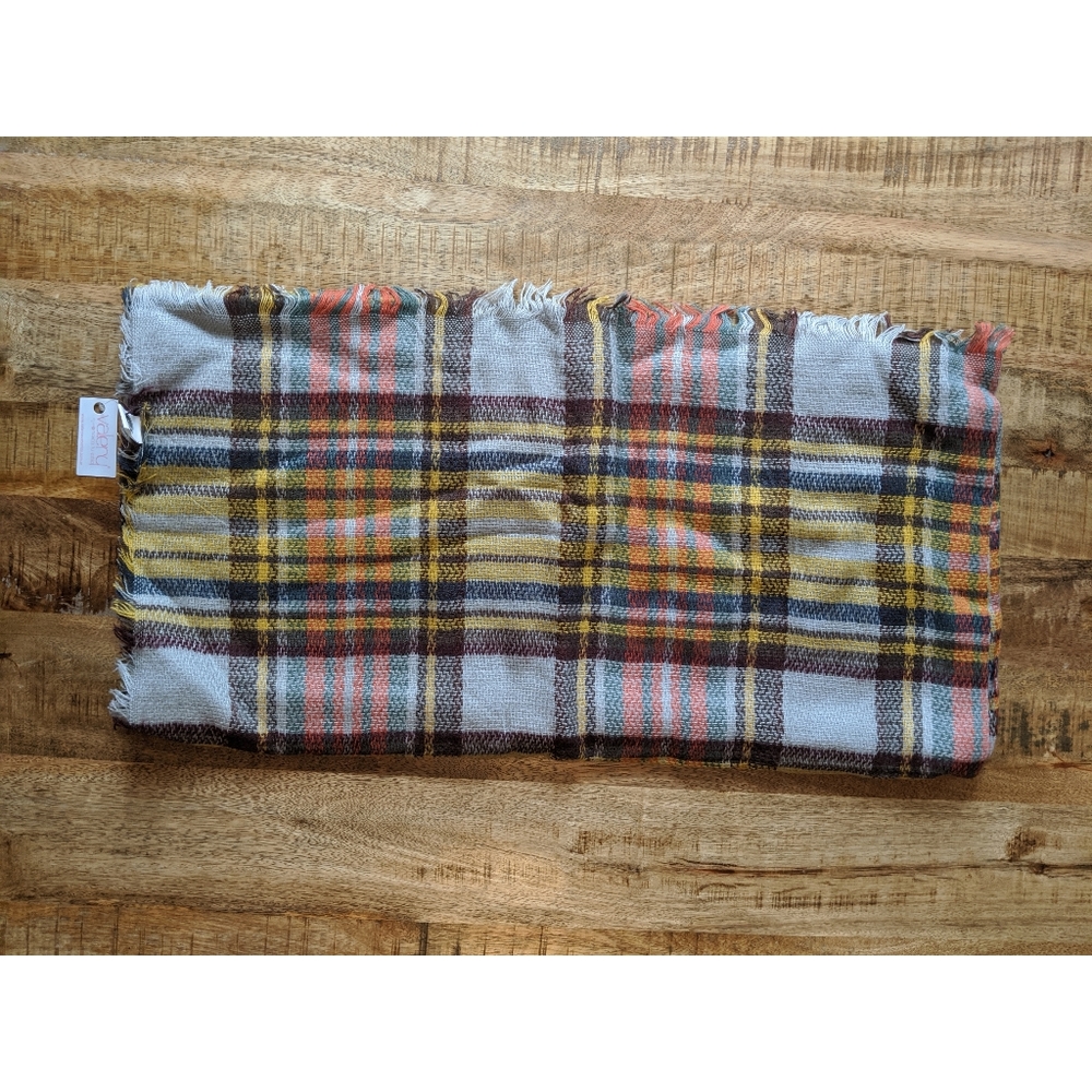 Grey Tartan Scarf